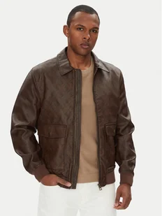 Guess Kurtka z imitacji skóry M5YL01 WGUC0 Brązowy Regular Fit - Kurtki męskie - miniaturka - grafika 1