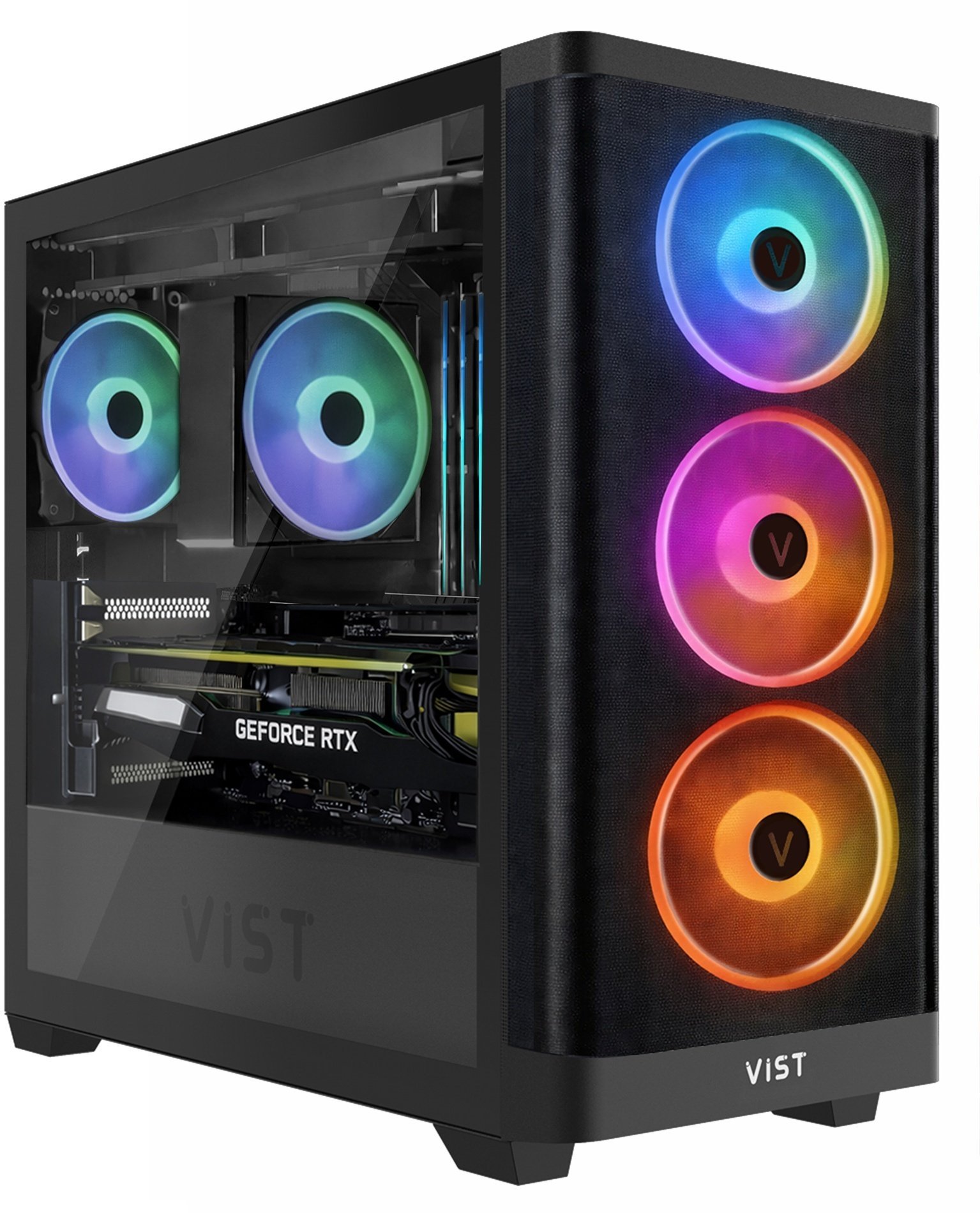 Komputer Vist PC VIST ARGB Ryzen 7 8700F 36GB DDR5 RX 9060 XT SSD 1TB nVme WIFI W11 VI2796