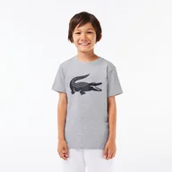 Koszulki dla dziewczynek - Lacoste Dziecięcy T-shirt tenisowy SPORT z dżerseju technicznego z dużym logo krokodyla - miniaturka - grafika 1
