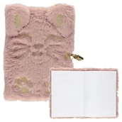 Szkolne artykuły papiernicze - Astra Pamiętnik Z Kłódką Notatnik Na Sekrety Zeszyt Zeszycik Dla Dzieci A5 96 Kartek Fluffy Kitty - miniaturka - grafika 1