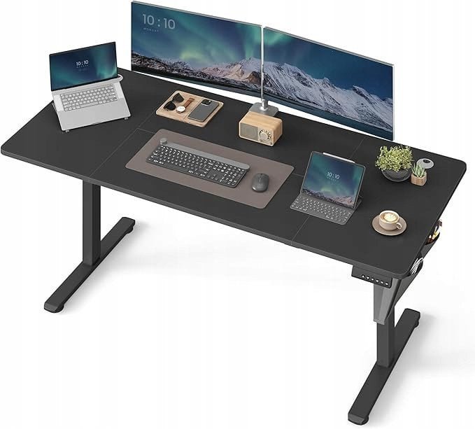 SONGMICS Biurko z elektryczną regulacją wysokości 60 x 160 x 72-120 cm