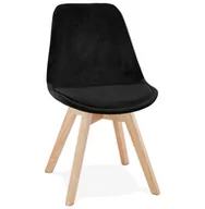 Krzesła - Kokoon Design Krzesło Design Phil czarne nogi naturalne CH03400BLNA - miniaturka - grafika 1