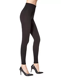 Pończochy niebieskie legginsy czarne push-up rozmiar L - Legginsy - miniaturka - grafika 1