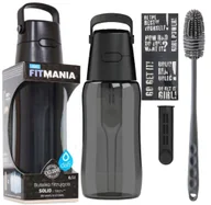 Butelki filtrujące - Butelka Dafi Solid FitMania 0,5l czarna + szczoteczka do czyszczenia - miniaturka - grafika 1