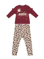 Legginsy - Guess Komplet bluzka i legginsy A5BG02 J1314 Czerwony Regular Fit - miniaturka - grafika 1