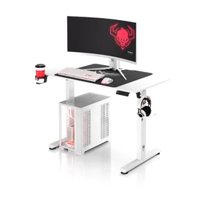 Biurko z regulacją wysokości Diablo X-Tensio 1100 białe - Biurka gamingowe - miniaturka - grafika 1