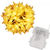 Oświetlenie świąteczne - Lampki choinkowe 50 Led gwiazdki z programatorem na baterie biały ciepły - miniaturka - grafika 1