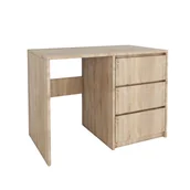 Biurka - Nowoczesne Biurko 3 Szuflady Dąb SonomaBezuchwytowe 96.2X75X50Cm - miniaturka - grafika 1