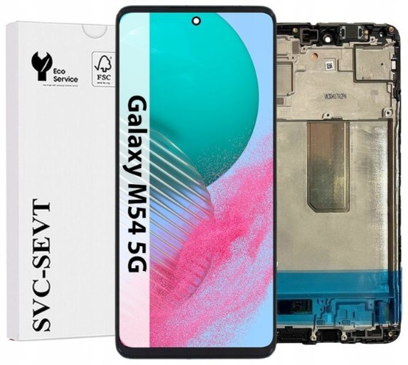 Bateria UTS-Group Wyświetlacz Do Samsung Galaxy M54 5G M546 Ramka Oryginał LCD Ekran