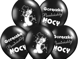 Balony na Wieczór Panieński "Gorączka Panieńskiej Nocy" - 30 cm - 50 szt. - Wieczór panieński i kawalerski - miniaturka - grafika 1