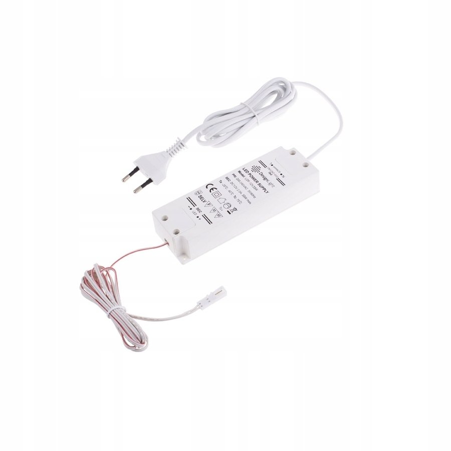 Układ zasilający do Led 12V DC 33W z okablowaniem