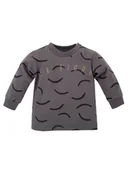 Kaftaniki dla niemowląt - Pinokio Bluzka bawełniana La tigre grafitowa, Rozmiar: 62 - miniaturka - grafika 1