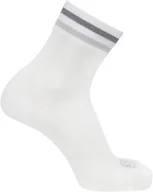 Skarpetki i podkolanówki sportowe - Skarpety Salomon Sonic Quarter White / Lunar Rock - miniaturka - grafika 1