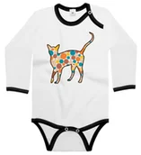 Body dla niemowląt - Body dziecięce Kot Kotek W Kropki Kropeczki 62/68 - miniaturka - grafika 1