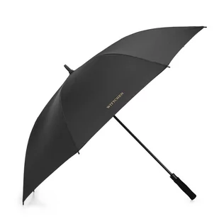 Parasol półautomatyczny z pokrowcem czarny - Parasole - miniaturka - grafika 1
