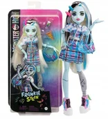 Figurki dla dzieci - MATTEL MONSTER HIGH Lalka FRANKIE STEIN 29 cm + akcesoria HKY73 - miniaturka - grafika 1