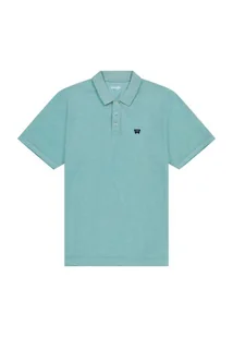KOSZULKA POLO MĘSKA WRANGLER 112362834 REFINED POLO SHIRT TEAL XXL - Koszulki męskie - miniaturka - grafika 1