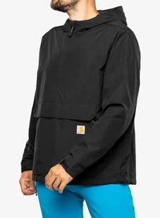 Kurtka przeciwwiatrowa Carhartt Lightweight Packable Anorak - black - Kurtki męskie - miniaturka - grafika 1