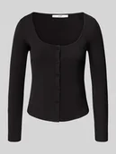 Koszulki i topy damskie - Góra od piżamy z fakturowanym wzorem model ‘Lia’ - miniaturka - grafika 1