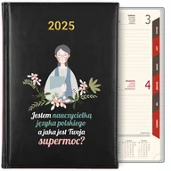 Notesy i bloczki - KALENDARZ TERMINARZ KSIĄŻKOWY A5 2025 PREZENT DLA NAUCZYCIELKI POLSKIEGO WZ - miniaturka - grafika 1