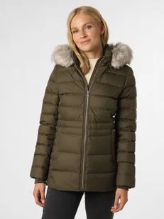 Tommy Hilfiger Damska kurtka puchowa Kobiety Puch zielony jednolity, M - Kurtki damskie - miniaturka - grafika 1