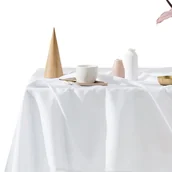 Obrusy i serwetki - Obrus na stół LUKRECJA 140 x 200 cm biały - miniaturka - grafika 1