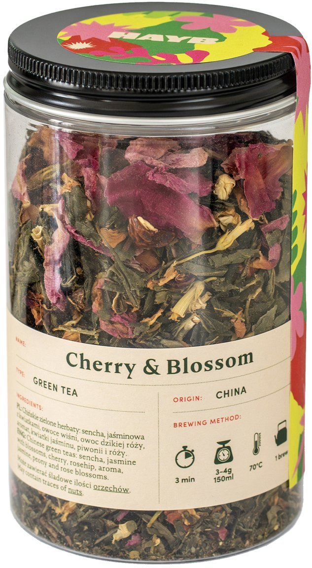 HAYB Herbata zielona HAYB Wiśnia i Kwiaty 70g