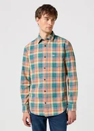 Koszule męskie - Męska koszula Wrangler LS 1 PKT SHIRT XXL - miniaturka - grafika 1