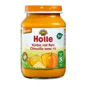 Dania dla dzieci - Holle Dynia - ryż bez dodatku cukrów bezglutenowe od 5 miesiąca demeter 190 g Bio - miniaturka - grafika 1