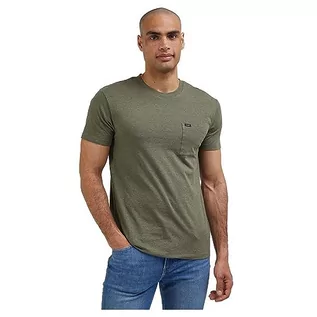 Koszulki męskie - Lee Koszulka męska Ultimate Pocket Tee, zielony, M - grafika 1
