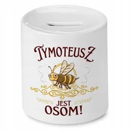 Skarbonki - Skarbonka dla Tymoteusza na Urodziny Prezent z Nadrukiem ze Zdjęciem - miniaturka - grafika 1