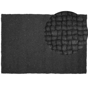 Beliani Dywan z filcowych kulek cimnoszary 160 x 230 cm AMDO - Dywany - miniaturka - grafika 1
