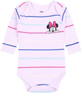 Body dla niemowląt - Różowe body niemowlęce w kolorowe paski Myszka Minnie DISNEY 6-9 m 74 cm - miniaturka - grafika 1
