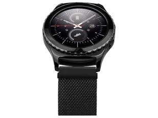 Bransoleta Milanese pasek Alogy stal nierdzewna do smartwatcha 22mm Czarny - Akcesoria do smartwatchy - miniaturka - grafika 5