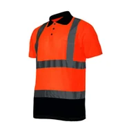 Odzież robocza - LAHTI PRO Koszulka Polo Ostrzegawcza Pomarańczowa 10197 - miniaturka - grafika 1