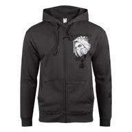 Bluzy męskie - bluza WASTELAND - SURVIVE, rozpinana z kapturem, ciemnoszara-XXL - miniaturka - grafika 1
