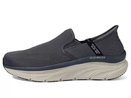 Kapcie damskie - Skechers Męskie kapcie D'lux Walker Orford Slip-in, ciemnoszare, 43 EU, ciemnoszary, 43 EU X-Weit - miniaturka - grafika 1