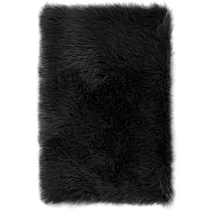 AmeliaHome Dywanik Futerko Dokka czarny, 50 x 150 cm - Dywany - miniaturka - grafika 1