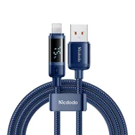 Pozostałe akcesoria do telefonów - Kabel USB-A do Lightning Mcdodo CA-5001, 100W, 1.2m (niebieski) - miniaturka - grafika 1