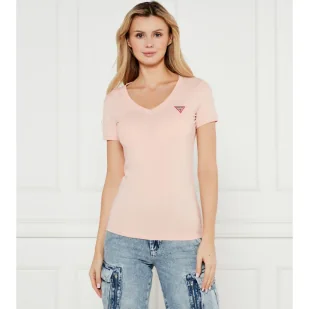 GUESS T-shirt Slim Fit - Koszulki i topy damskie - miniaturka - grafika 1