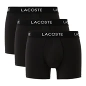 Majtki męskie - Bokserki Lacoste Microfiber Trunks 3-Pack Black XL - miniaturka - grafika 1