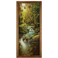 Zegary - Fotografia w ramie brązowej z zegarem - miniaturka - grafika 1