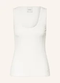 Koszulki i topy damskie - Calvin Klein Top weiss - miniaturka - grafika 1