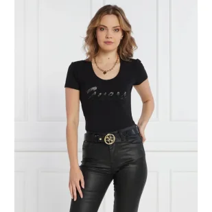 GUESS T-shirt SS RN SHINY | Regular Fit - Koszulki i topy damskie - miniaturka - grafika 1
