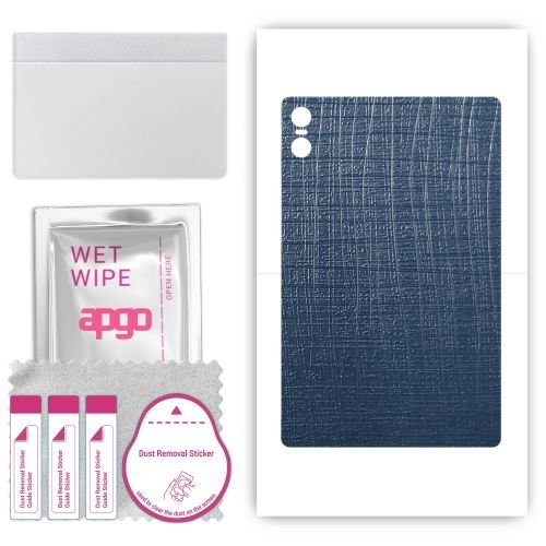 folia naklejka skórka strukturalna na TYŁ do Teclast T40 Air - Tkanina Granatowa - apgo SKINS