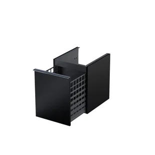Szafka łazienkowa pod blat z koszem na pranie Oristo Etna Uni 40 cm czarny mat OR52-SN1S-40-8 - Szafki łazienkowe - miniaturka - grafika 1