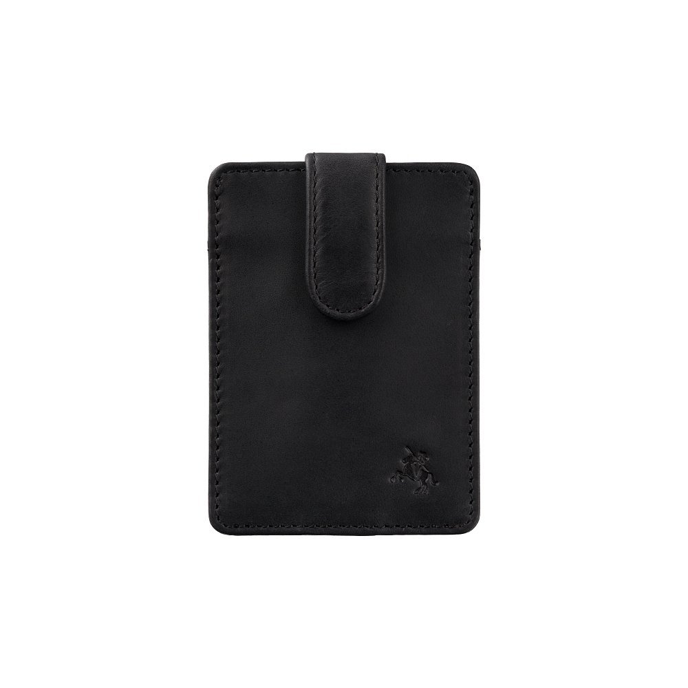 Portfel Męski Mały Skórzany CARDHOLDER Visconti Wbudowana Technologia RFID VT92 Czarny