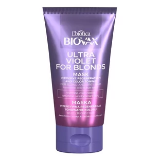 Lbiotica Ultra Violet - Maseczka tonująca do włosów blond i siwych 150 ml - Odżywki do włosów - miniaturka - grafika 1