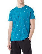 Koszulki męskie - edc by Esprit T-shirt męski, 458/niebieskozielony 4, L - miniaturka - grafika 1