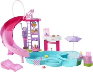 Barbie Barbie Wymarzony basen WJNCQ - Domki dla lalek - miniaturka - grafika 1